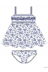 Пляжный комплект для девочек (платье+плавки) GPQ 011504 AF Sheila