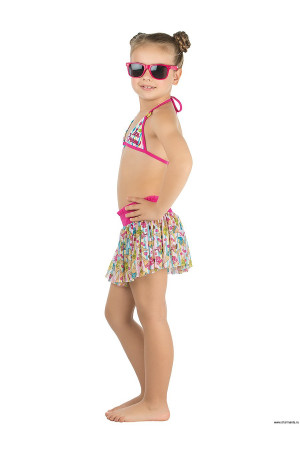 NIREY & ARINA by CHARMANTE Купальник для девочек (бюст, плавки, юбка) GMU 051603 Kiwi 