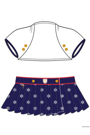 ARINA FESTIVITA Пляжный комплект для девочек (топ+юбка) GHN 041506 AF Ricca 