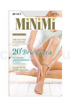 MINIMI - BRIO 20 Lycra носки жен.(2 пары)