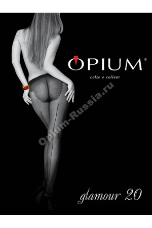 OPIUM - GLAMOUR 20 колготки женские (шов сзади)